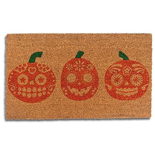 Avera Products Jack-O-Lantern Trio Coir Doormat