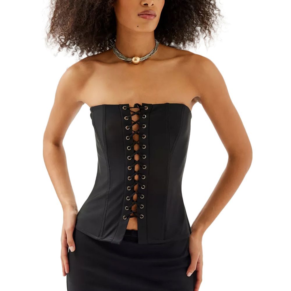 Out From Under Laced Up Strapless Corset