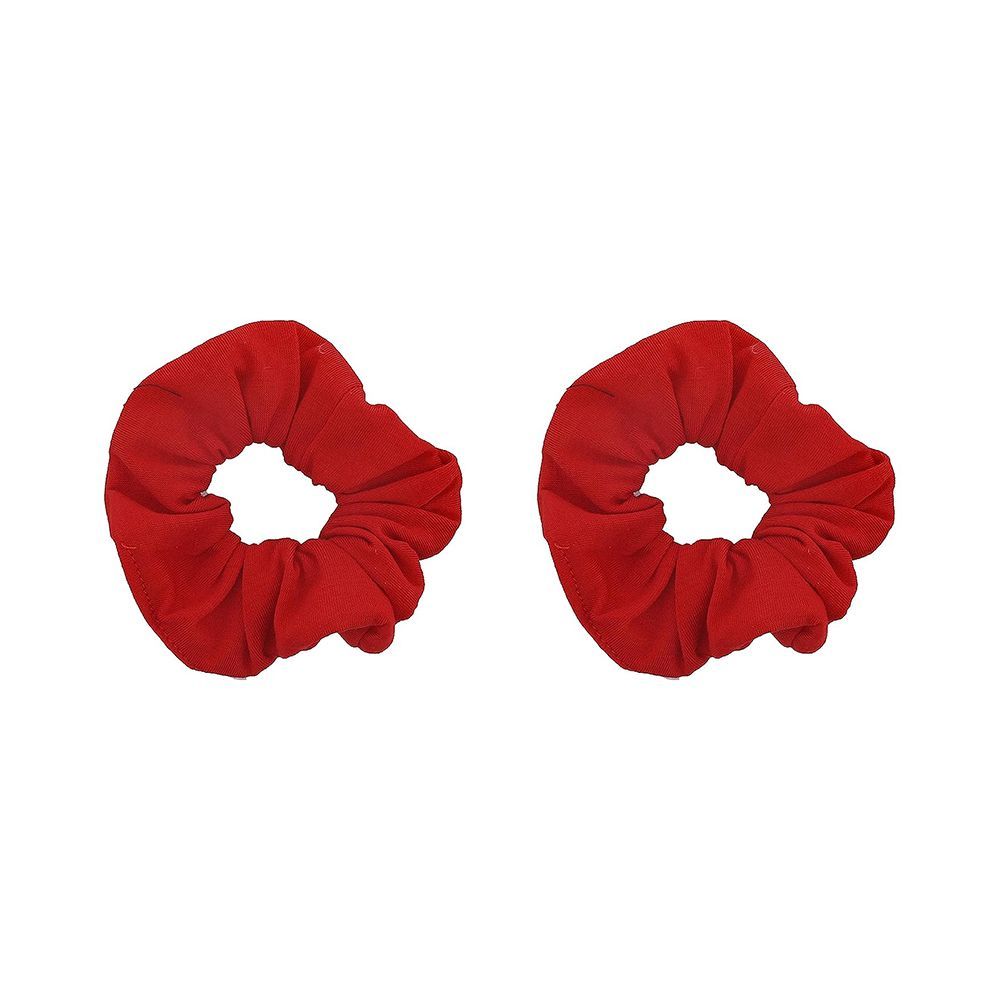 Set of 2 Solid Scrunchies (Red)