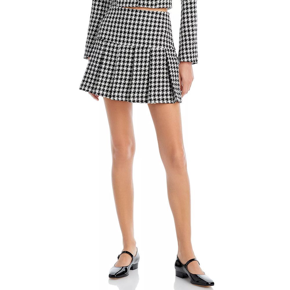 Houndstooth Mini Skirt 