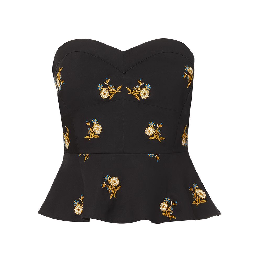 Chaka Strapless Peplum Top