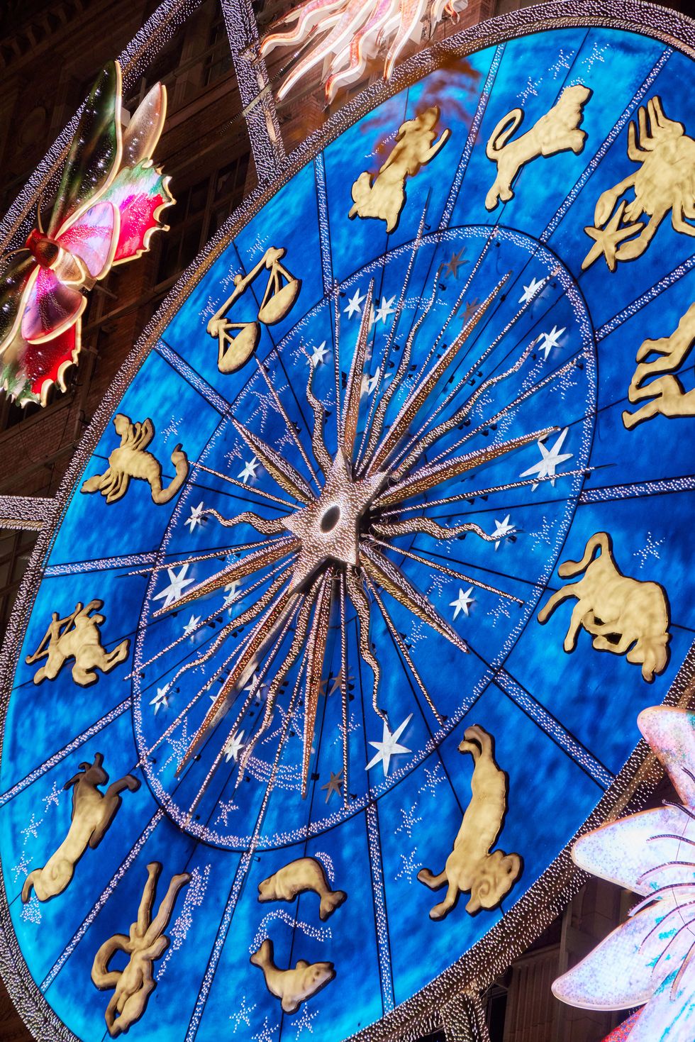 detail of dior and saks' window display