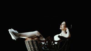 Premium orthopedic sneakers displayed in upscale retail environment