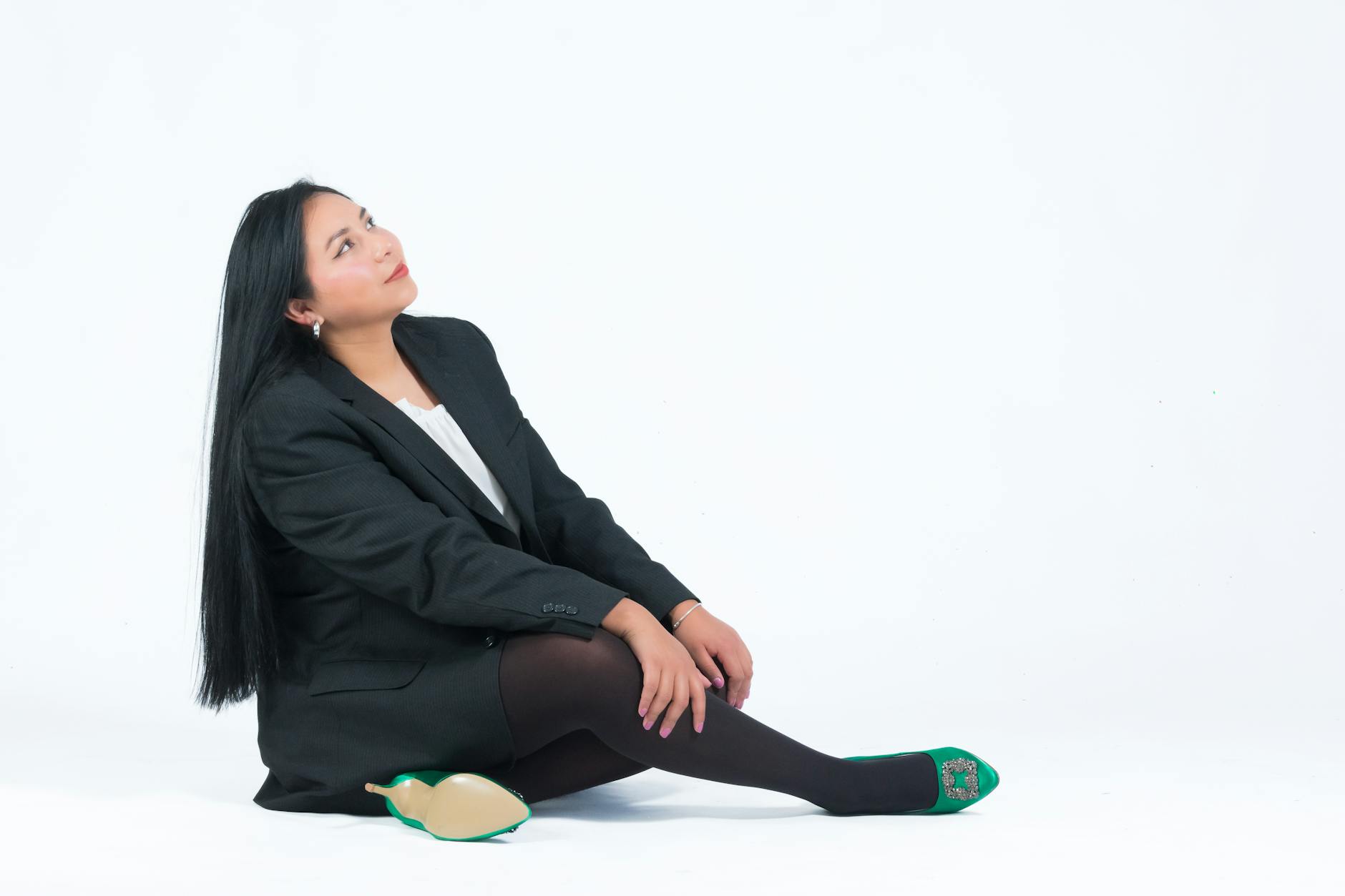 Professional business executive in strategically chosen attire for corporate presentation