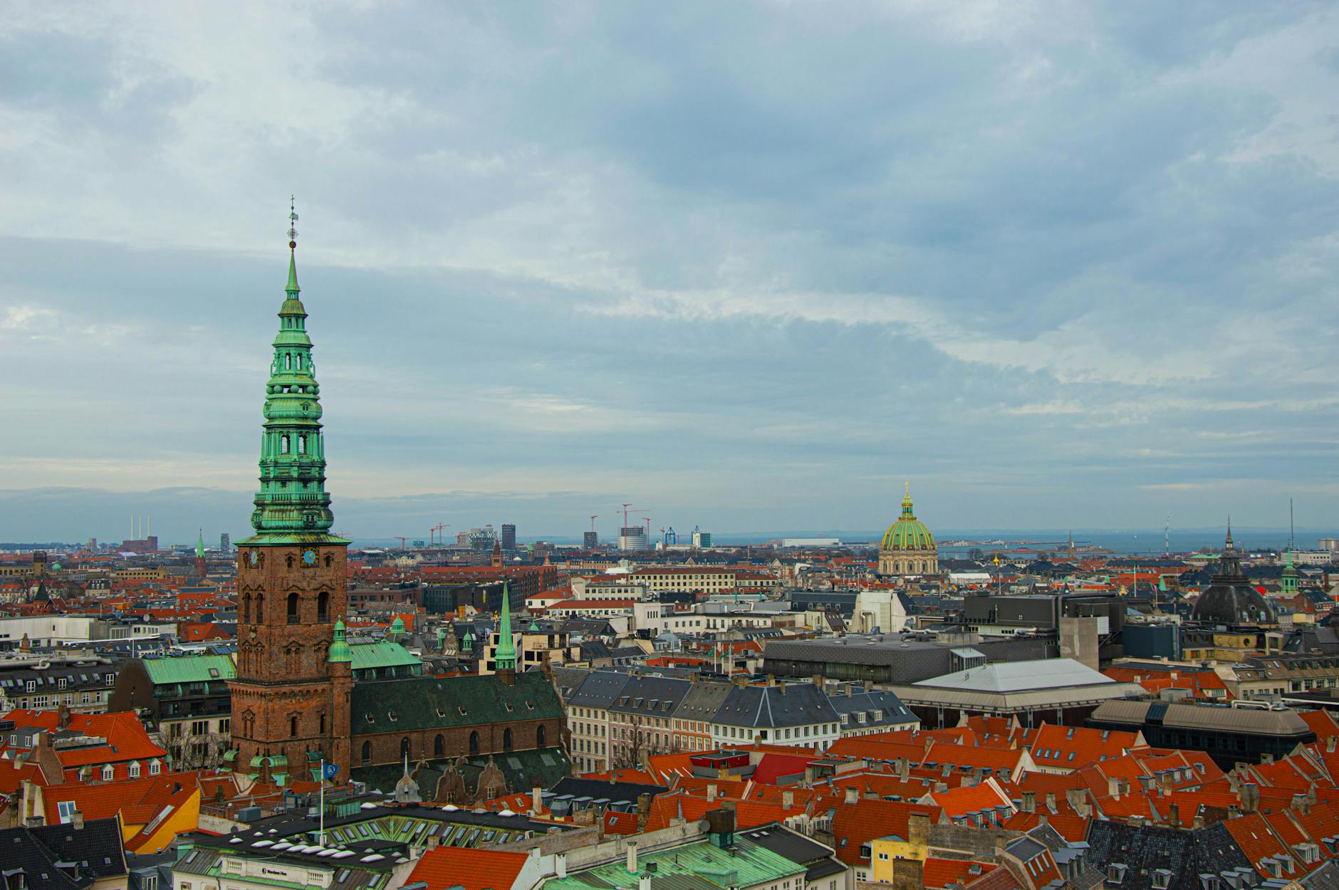 Copenhagen city skyline showcasing the sustainable fashion week venue locations
