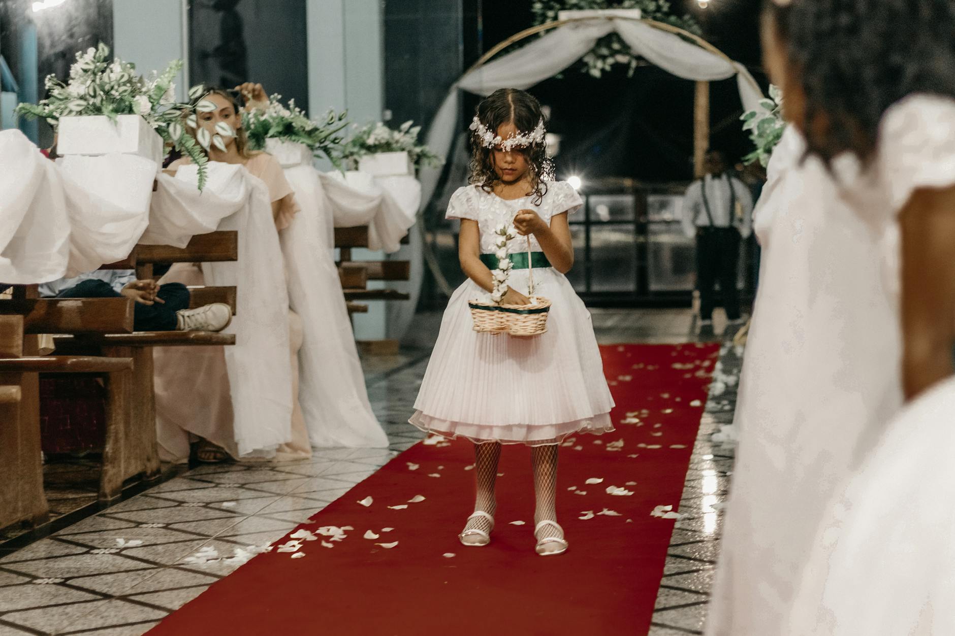 Elegant red carpet event entrance with photographers and bright lighting for celebrity appearances