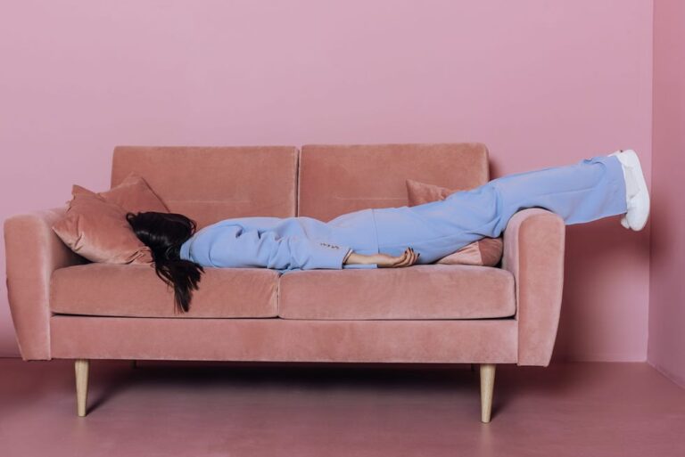 Woman practicing slow breathing to reduce stress and lower cortisol levels