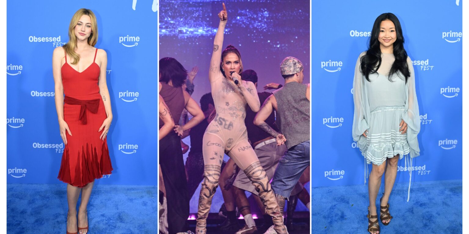 Every Celebrity Look From Prime Video’s Obsessed Fest 2026 Celebrities posing on a red carpet at a streaming platform entertainment event