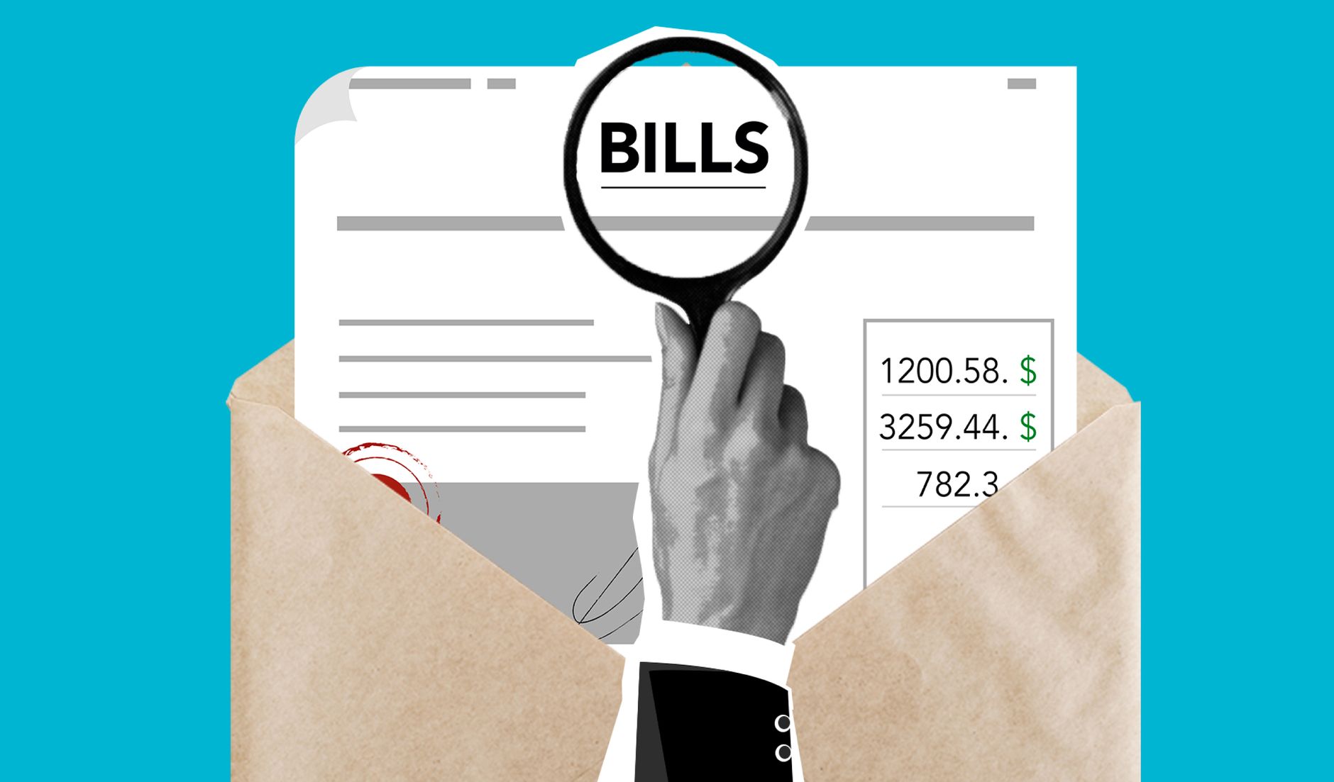 Logistics professional reviewing shipping invoices and freight cost documents