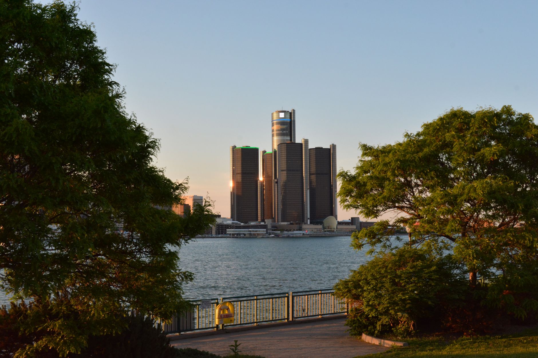 Audience gathered at a public forum event in Detroit