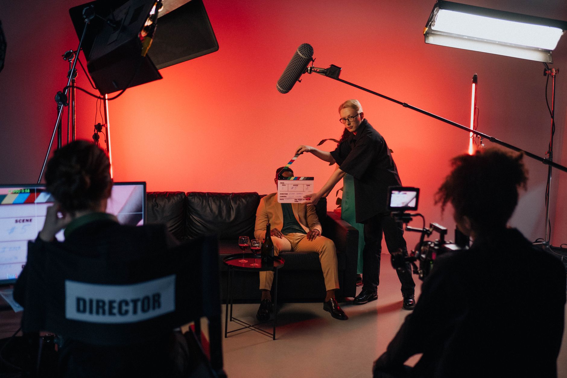 Behind-the-scenes of a fashion brand short film shoot