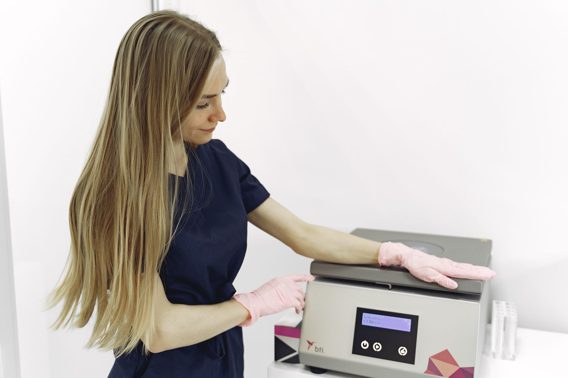 Woman at a hair consultation discussing treatment options with a specialist