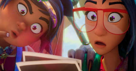 Vibrant animated scene evoking the colorful visual style of Forgotten Island