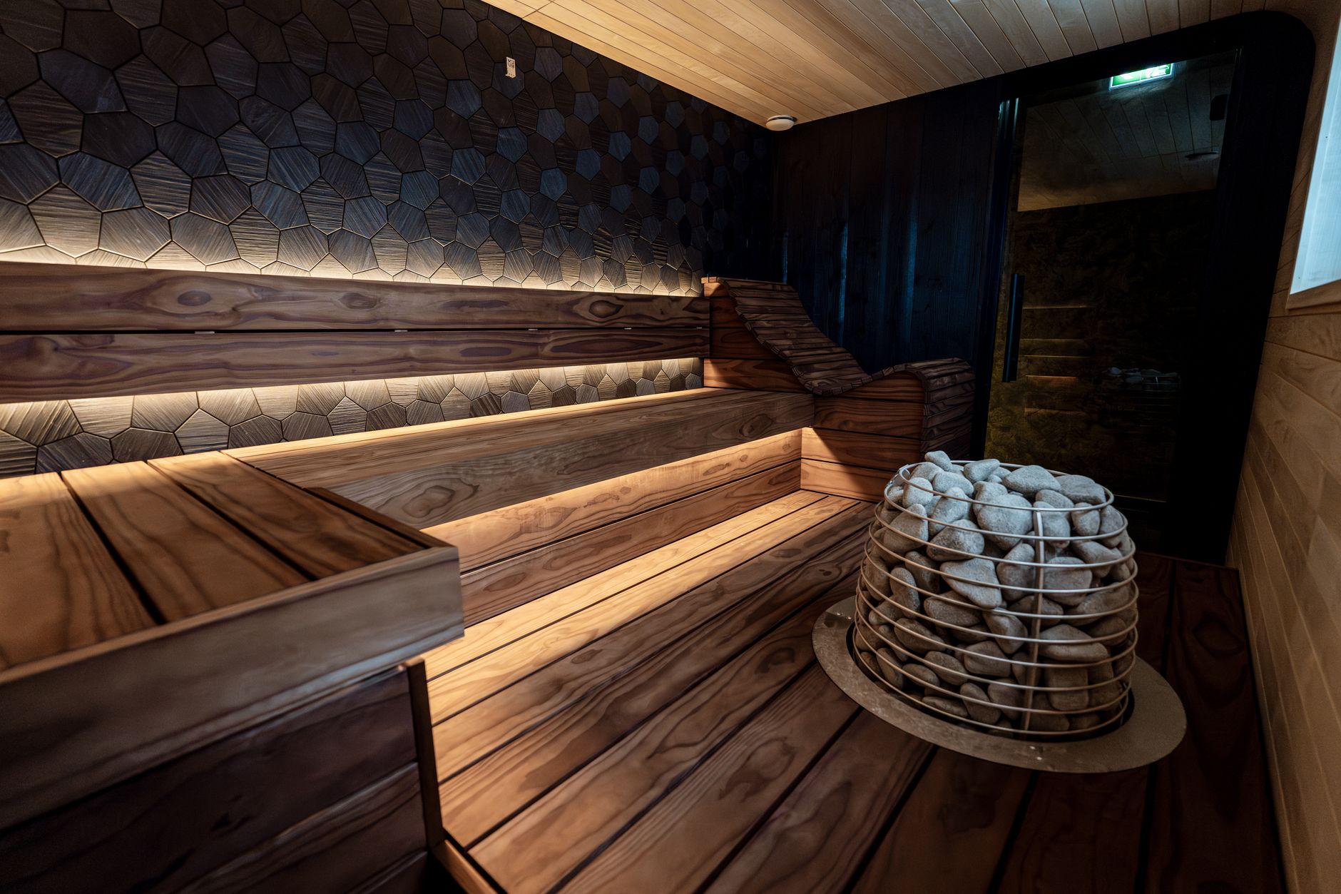 Modern wellness treatment room with clinical and luxury design elements